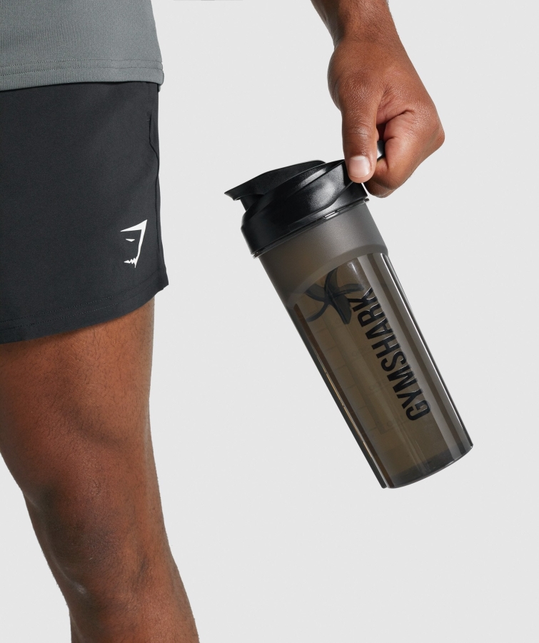 Gymshark 600ml çalkalayıcı şişe Siyah