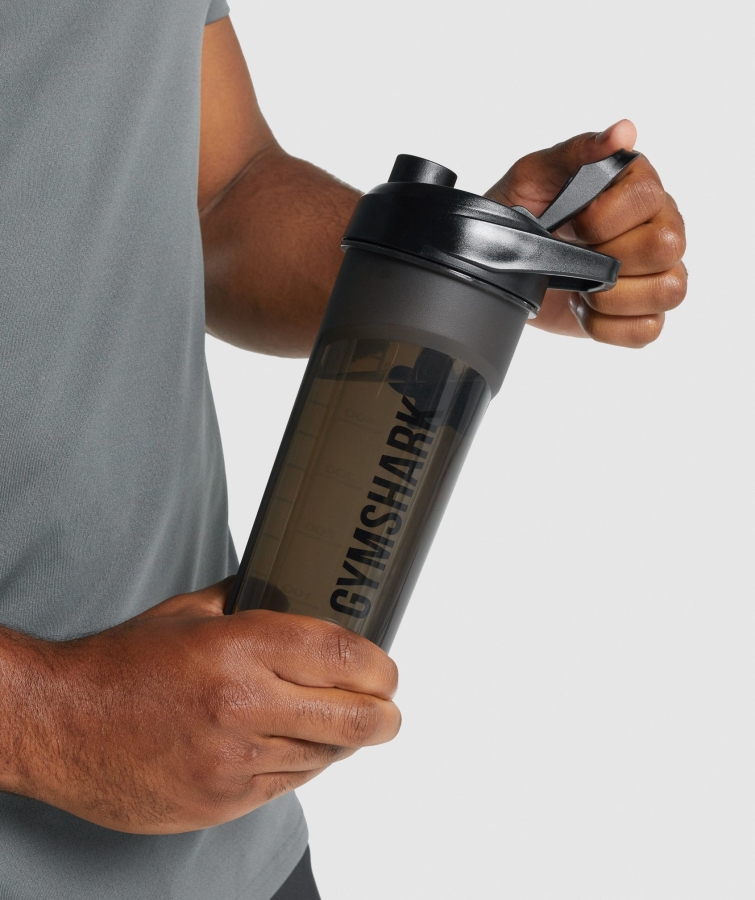 Gymshark 600ml çalkalayıcı şişe Siyah