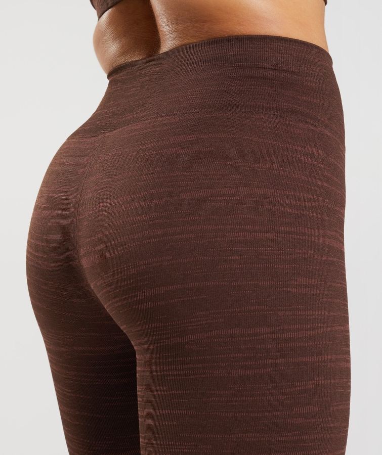 Gymshark Adapt Marl Dikişsiz Tayt Vlt-arşiv Kahverengi-kahverengi