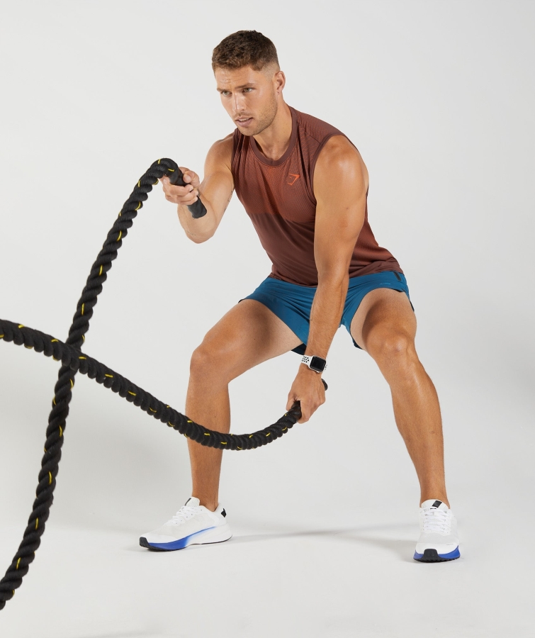 Gymshark Apex Dikişsiz Tank Kiraz Kahverengi-biber Kırmızı