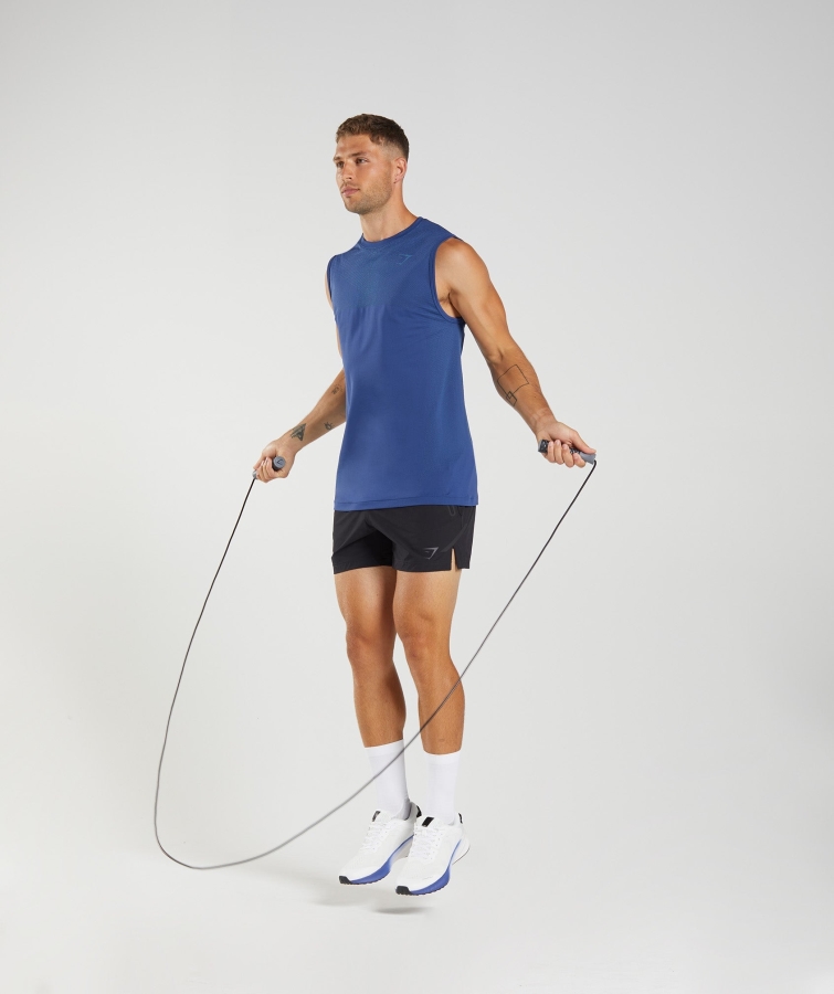 Gymshark Apeks Dikişsiz Tank Yıldız Mavi-göl Kenarı Mavisi