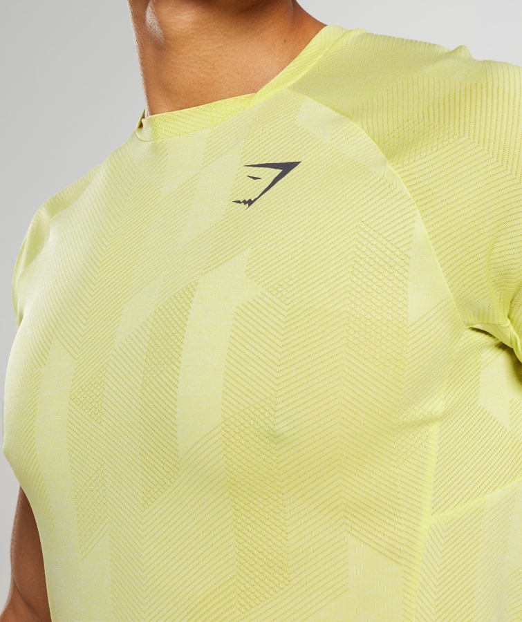 Gymshark Apeks T-shirt Ateş Böceği Yeşil-beyaz