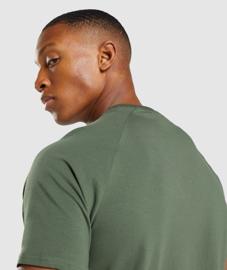 Gymshark Apollo Kamuflajlı Tişört Kamuflaj Yeşili