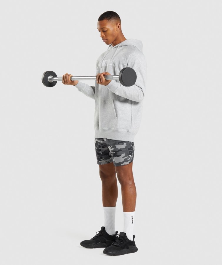 Gymshark Apollo Kapüşonlu Açık Gri çekirdek Marn