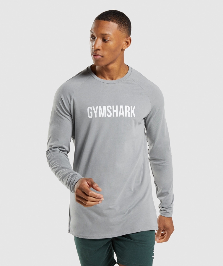 Gymshark Apollo Uzun Kollu Tişört Dumanlı Gri