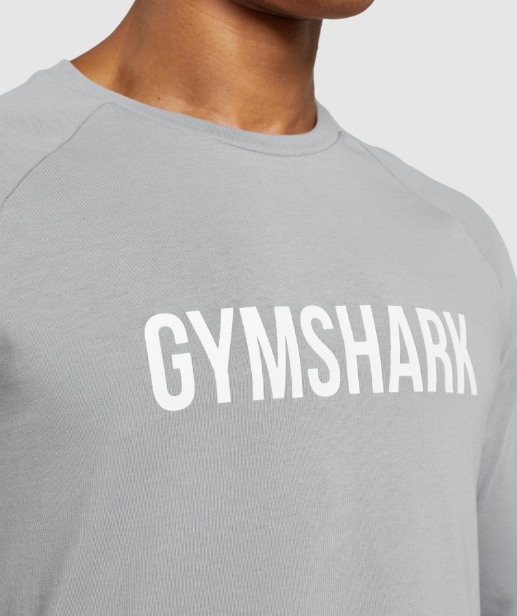 Gymshark Apollo Uzun Kollu Tişört Dumanlı Gri