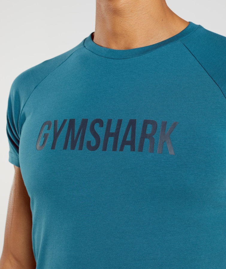 Gymshark Apollo Tişört Atlantik Mavisi