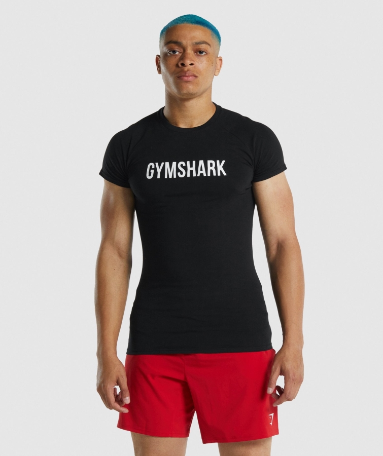Gymshark Apollo Tişört Siyah