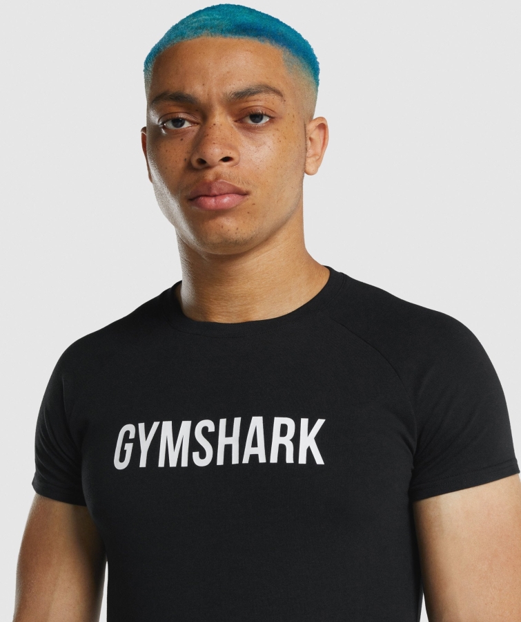 Gymshark Apollo Tişört Siyah