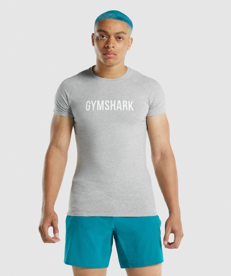 Gymshark Apollo T-shirt Açık Gri Marn