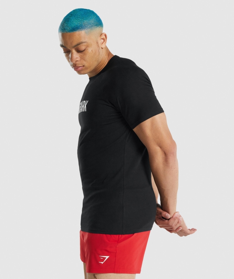 Gymshark Apollo T-shirt Erkek Siyah