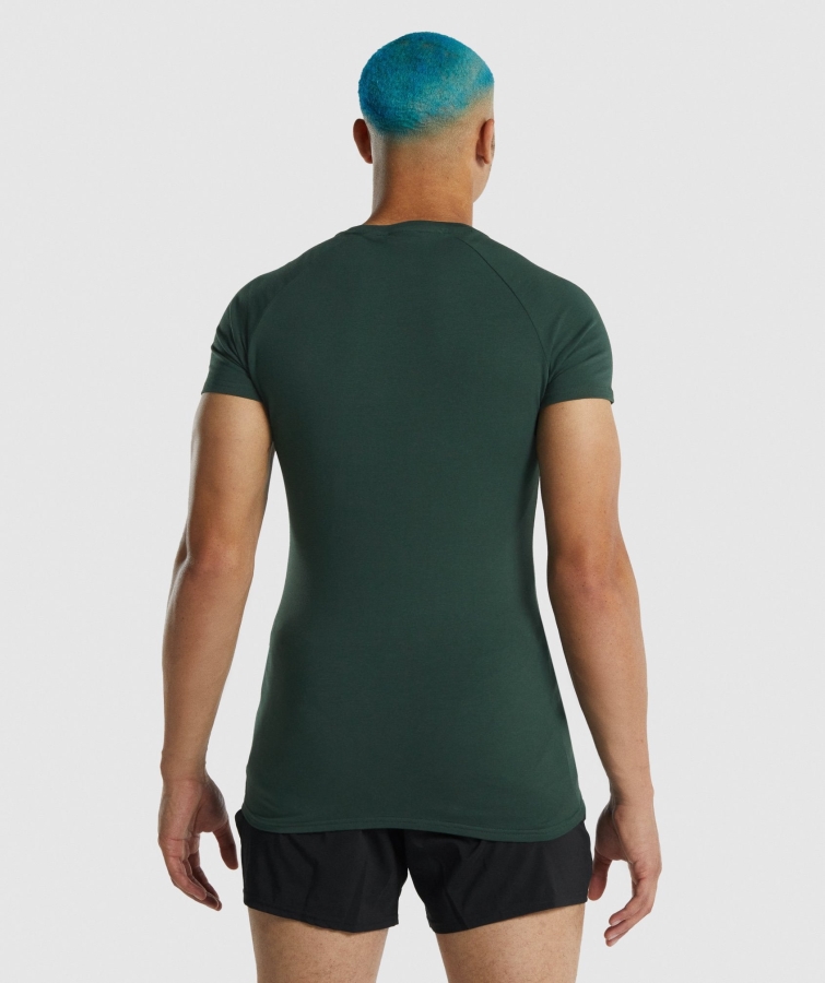 Gymshark Apollo T-shirt Erkek Koyu Yeşil