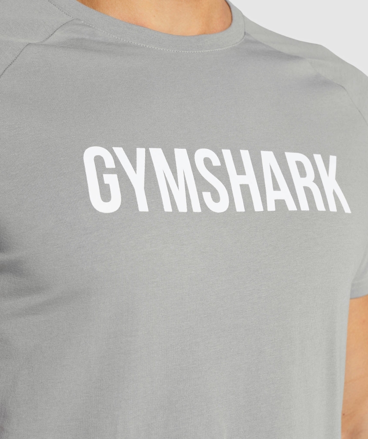 Gymshark Apollo T-shirt Erkek Dumanlı Gri