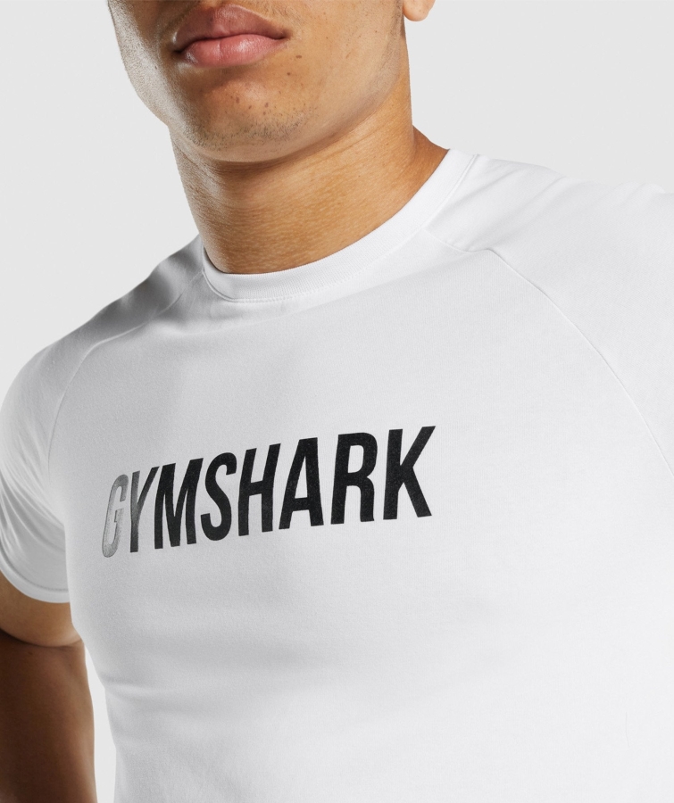 Gymshark Apollo T-shirt Erkek Beyaz