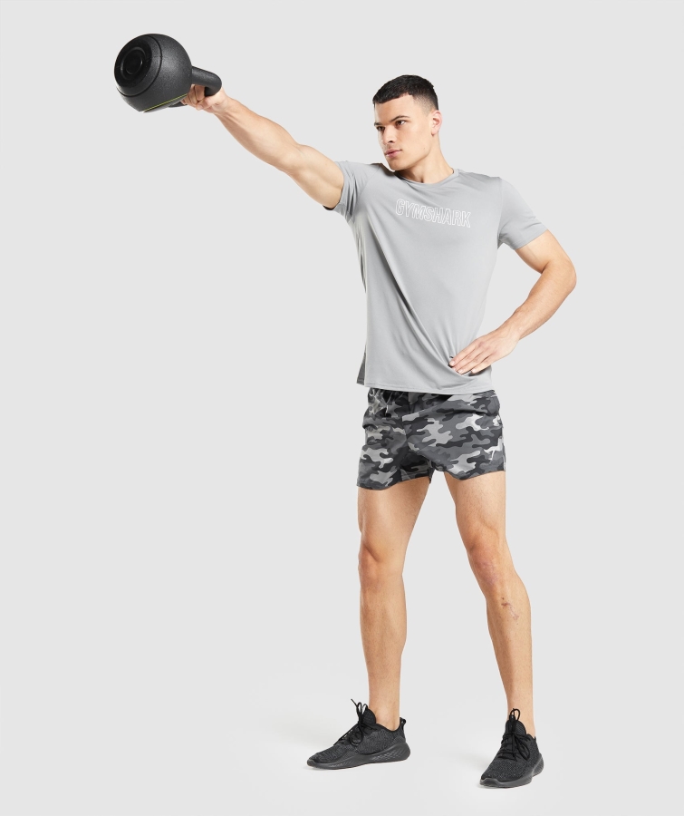 Gymshark Varış Grafik T-shirt Dumanlı Gri