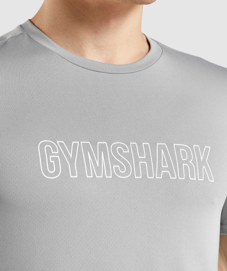 Gymshark Varış Grafik T-shirt Dumanlı Gri