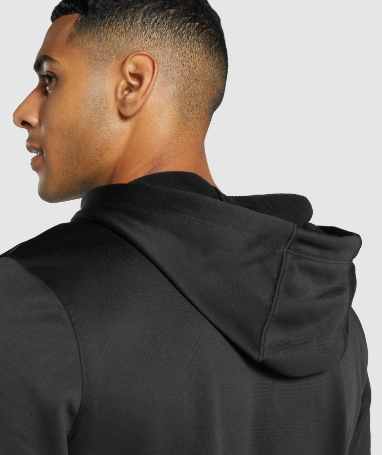 Gymshark Varış Kapşonlu Siyah