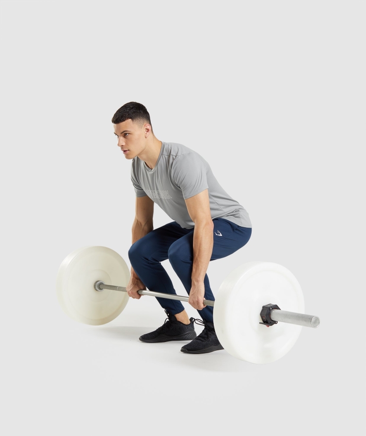 Gymshark Varış örgü Joggers Donanma