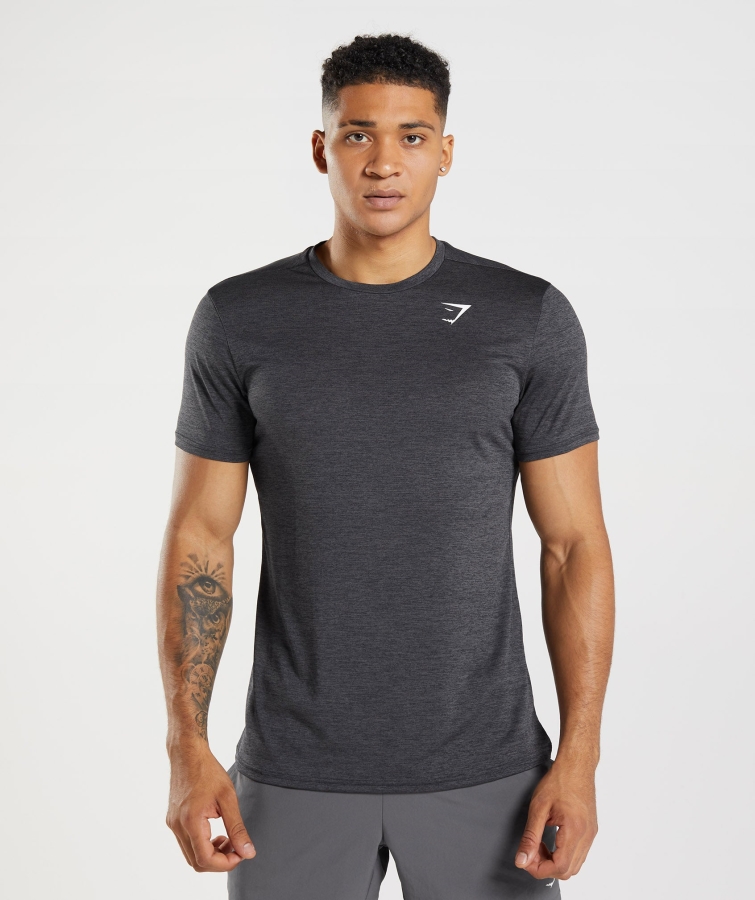 Gymshark Varış Marn T-shirt Siyah-oniks Gri Marn
