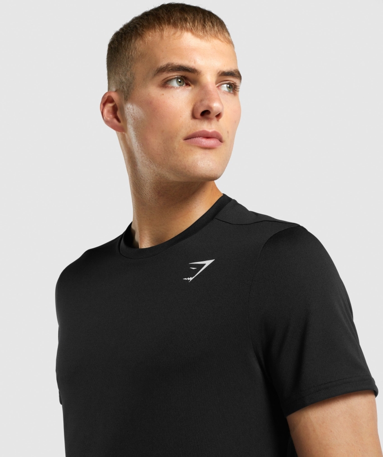 Gymshark Varış Normal Fit T-shirt Siyah