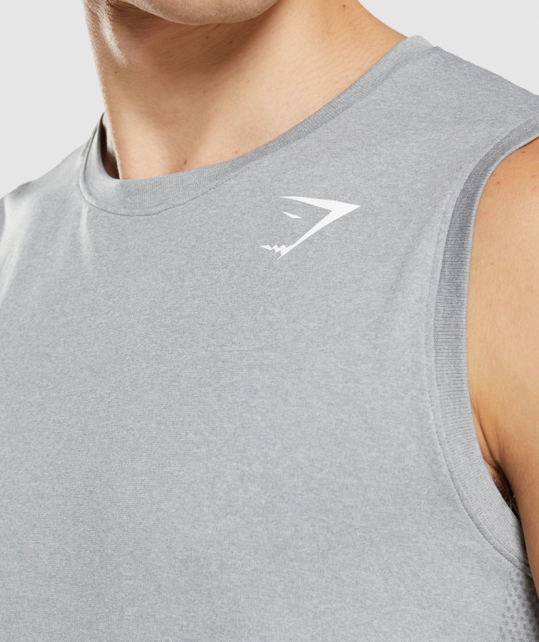 Gymshark Varış Sorunsuz Tank Gri