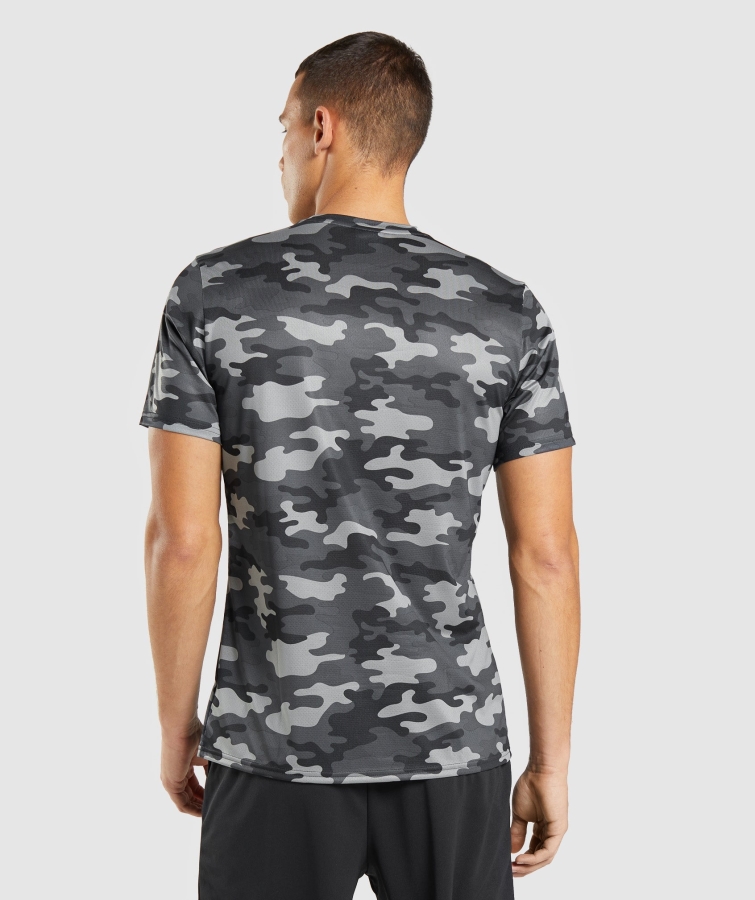Gymshark Varış T-shirt Erkek Gri Baskı
