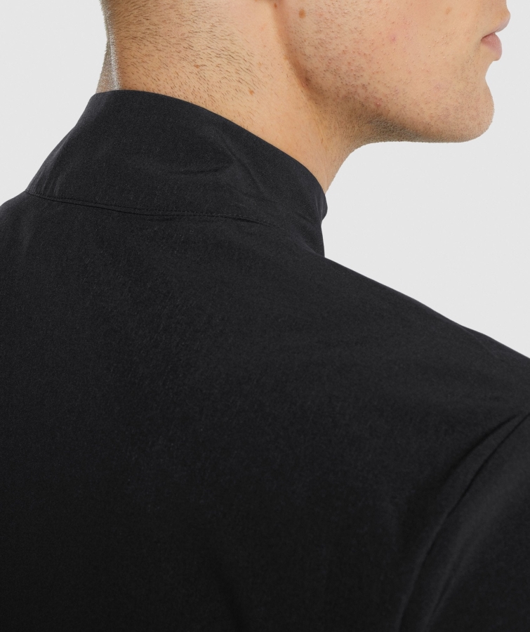 Gymshark Varış Dokuma Tam Fermuarlı Ceket Siyah