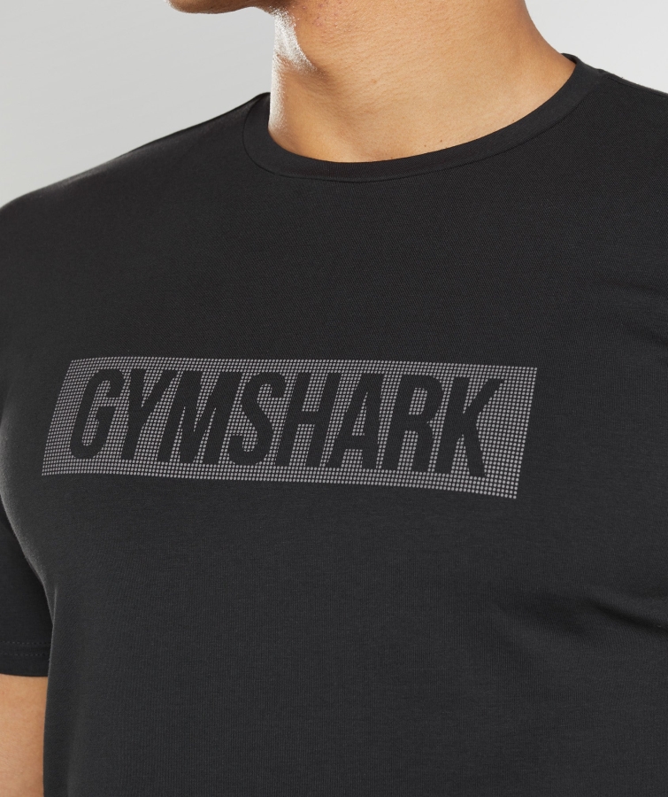 Gymshark Blok Tişört Siyah