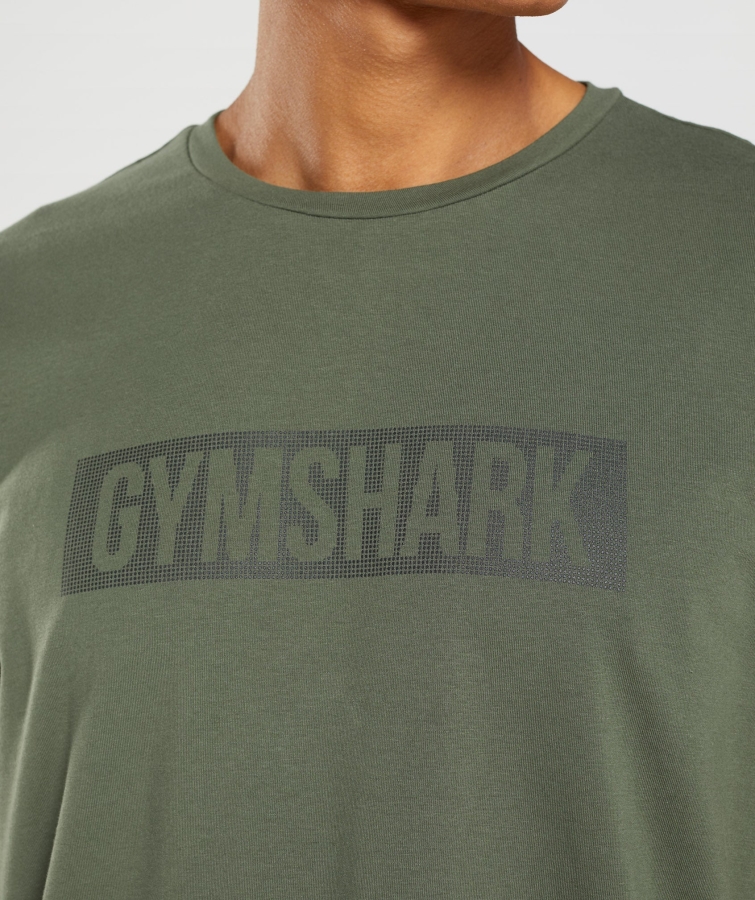 Gymshark Blok T-shirt çekirdek Zeytin