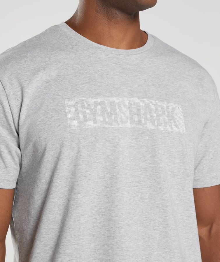 Gymshark Blok T-shirt Açık Gri Marn