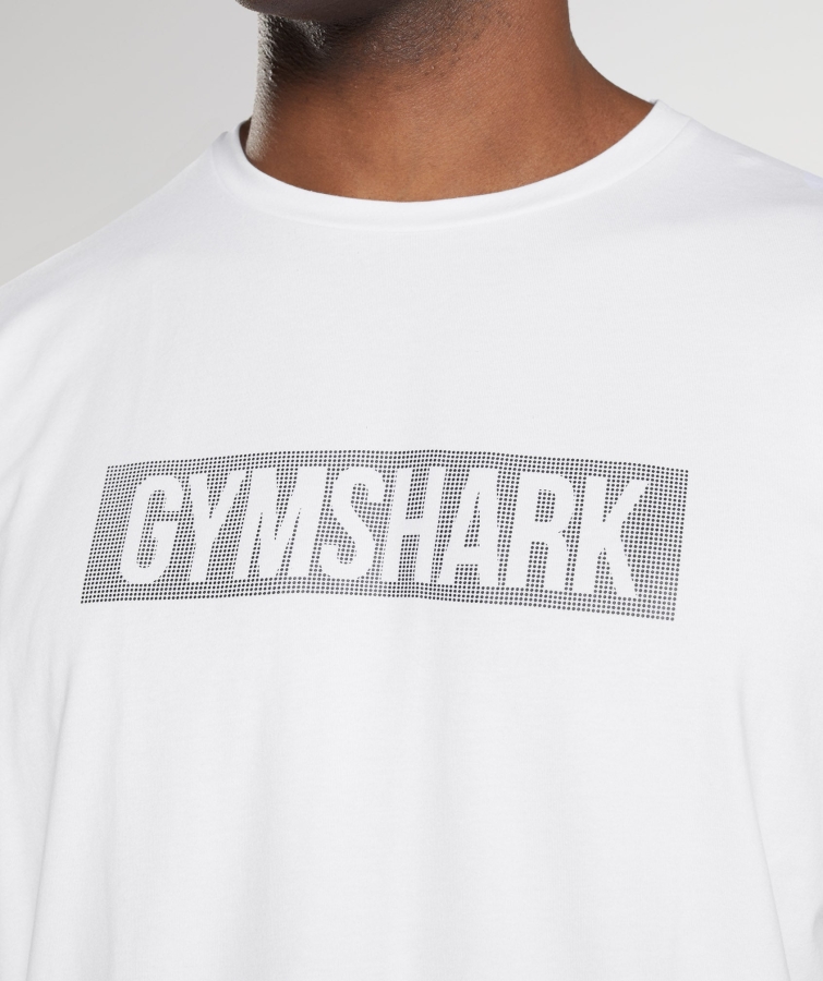 Gymshark Blok T-shirt Beyaz