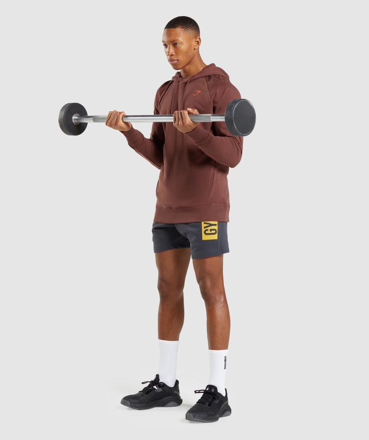 Gymshark Kalın Kapşonlu Kiraz Kahvesi