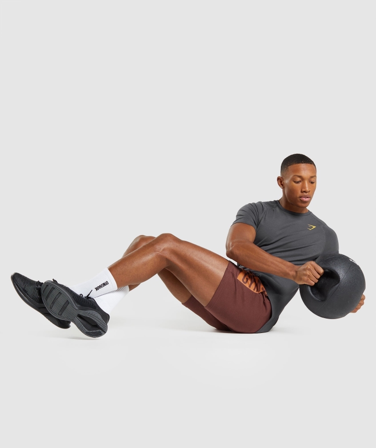 Gymshark Kalın T-shirt Erkek Oniks Gri