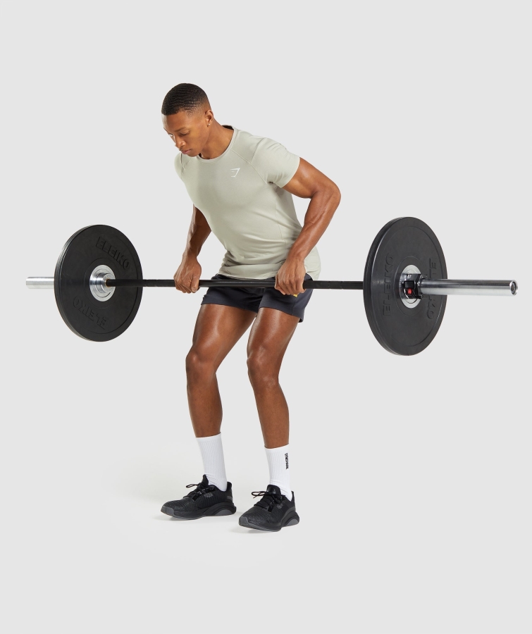 Gymshark Kalın T-shirt çakıl Grisi