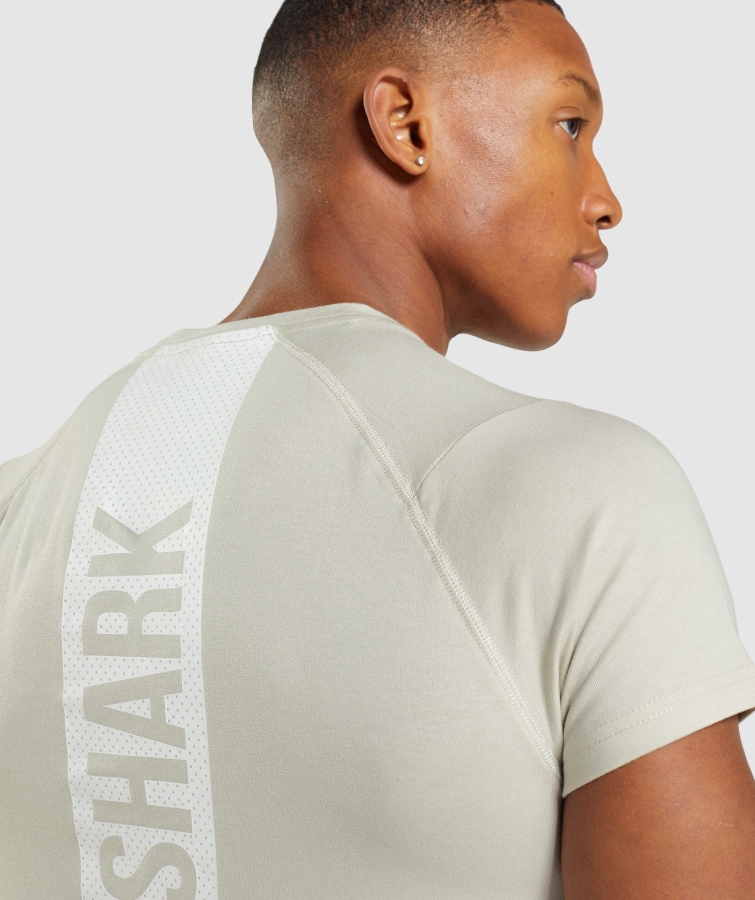 Gymshark Kalın T-shirt çakıl Grisi