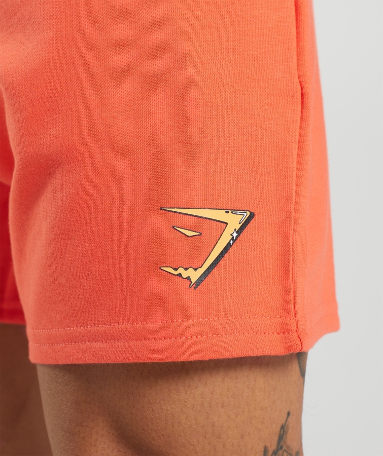 Gymshark Kabarcık Desenli şort Papaya Turuncu