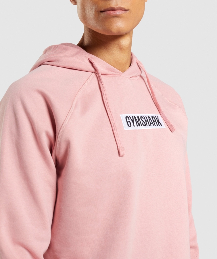 Gymshark Merkezi Kapüşonlu Pembe