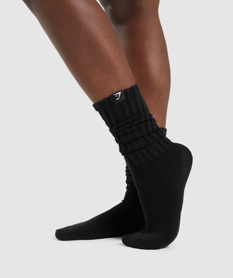 Gymshark Rahat Dinlenme Günü çorapları Siyah