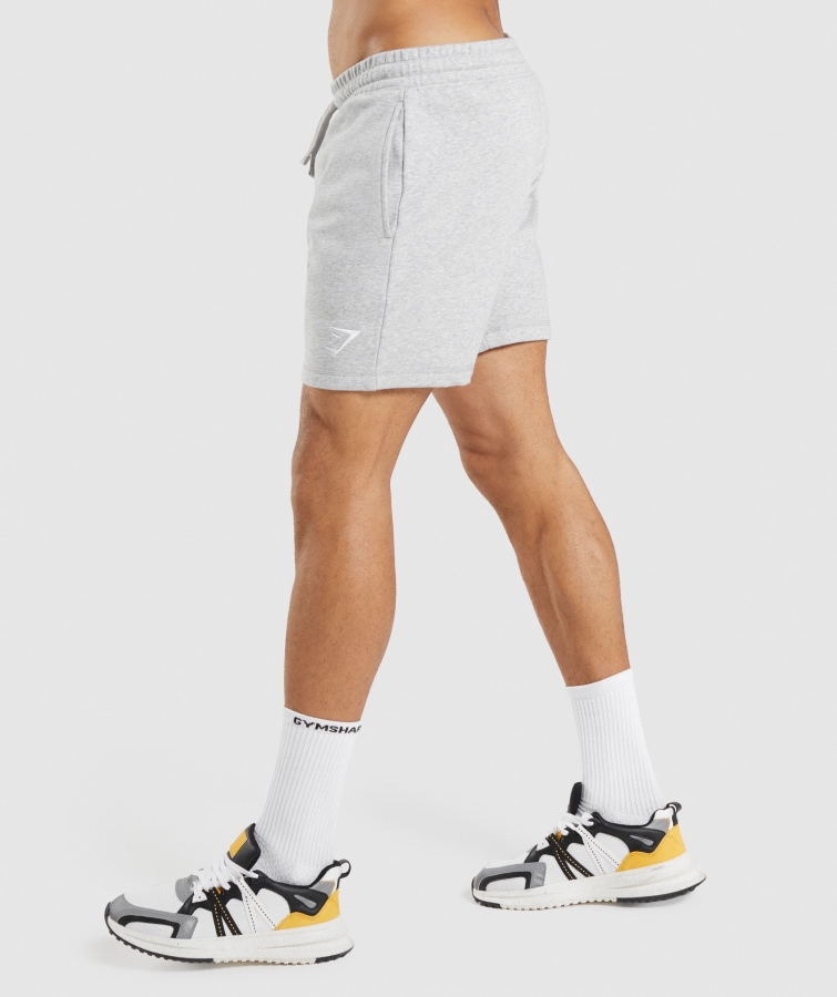 Gymshark Arması şort Açık Gri çekirdek Marn