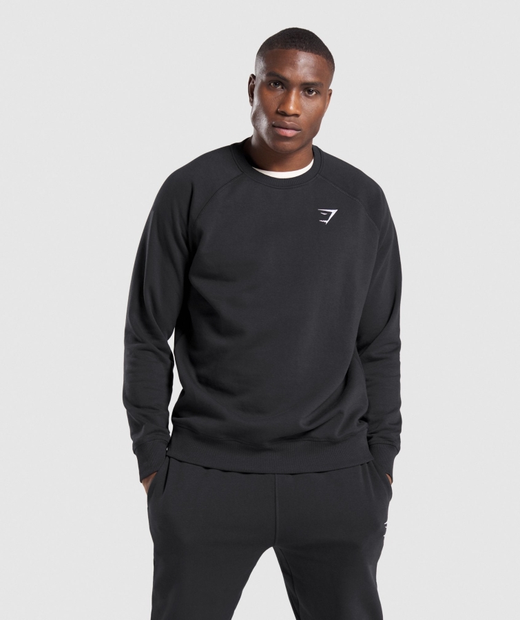 Gymshark Armalı Sweatshirt Siyah