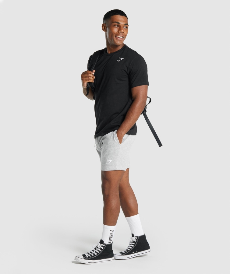 Gymshark Armalı Tişört Siyah