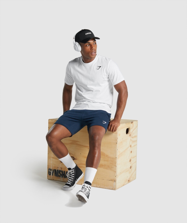 Gymshark Armalı Tişört Beyaz