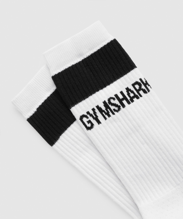 Gymshark Mürettebat çorabı 1pk Beyaz
