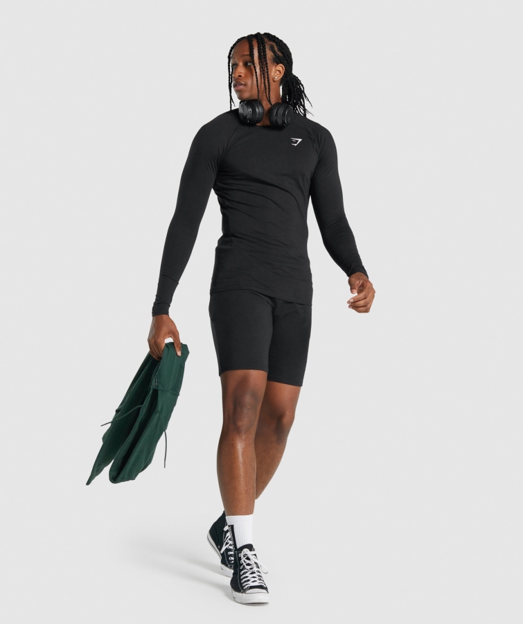 Gymshark Kritik 2.0 Uzun Kollu Tişört Siyah