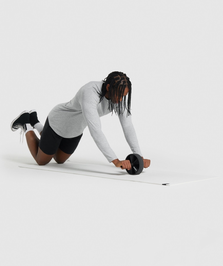 Gymshark Kritik 2.0 Uzun Kollu Tişört Açık Gri Marn