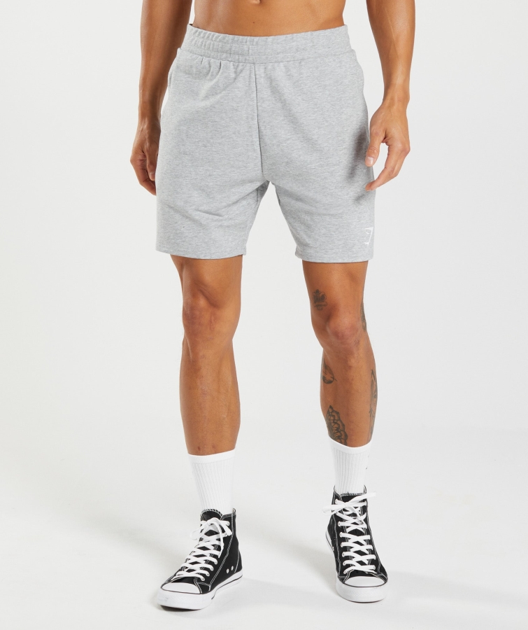 Gymshark Kritik 7" şort Açık Gri çekirdek Marn