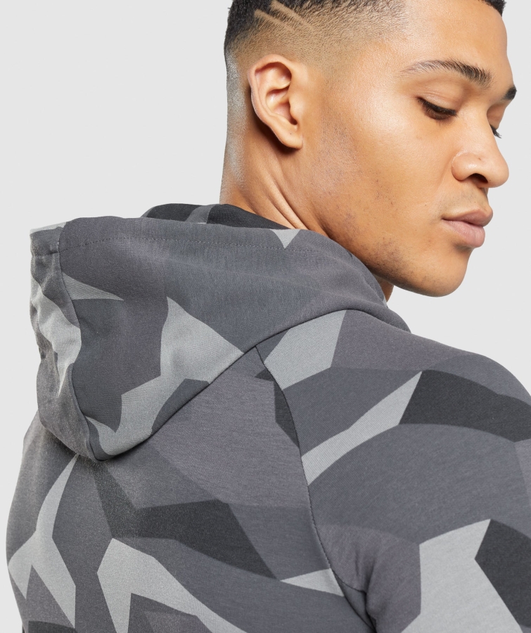 Gymshark Kritik Kapüşonlu Siyah Baskı