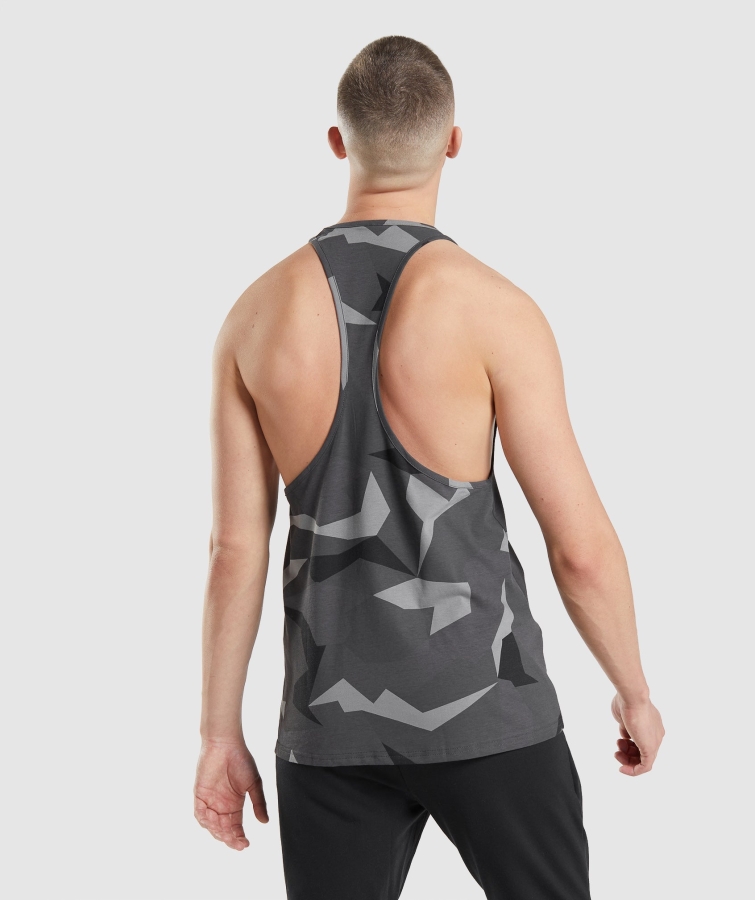 Gymshark Kritik Stringer Siyah Baskı