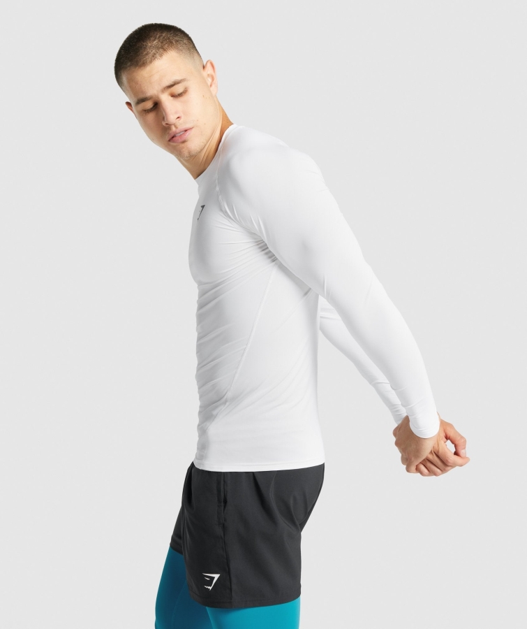 Gymshark Element Baselayer Uzun Kollu Tişört Beyaz