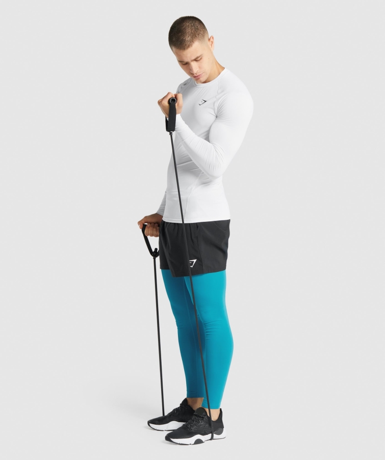 Gymshark Element Baselayer Uzun Kollu Tişört Beyaz